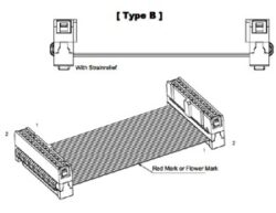 SM C01 RC5B-2,54-101G-28AWG-B-15-GR - Schmid-M: SM C01 RC5B-2,54-101G-28AWG-B-15-GR - Connecting flat cable IDC 2x5P RM2.54 Length 150mm